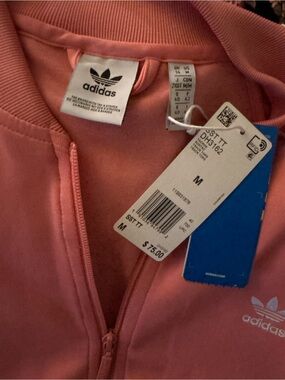 adidas Pink Trefoil Full-Zip Hoodie